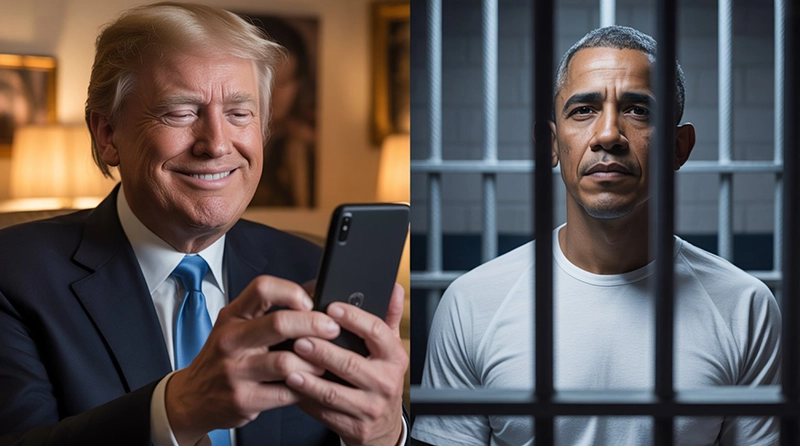 Trump Shares AI Video Showing Obama Being Arrested