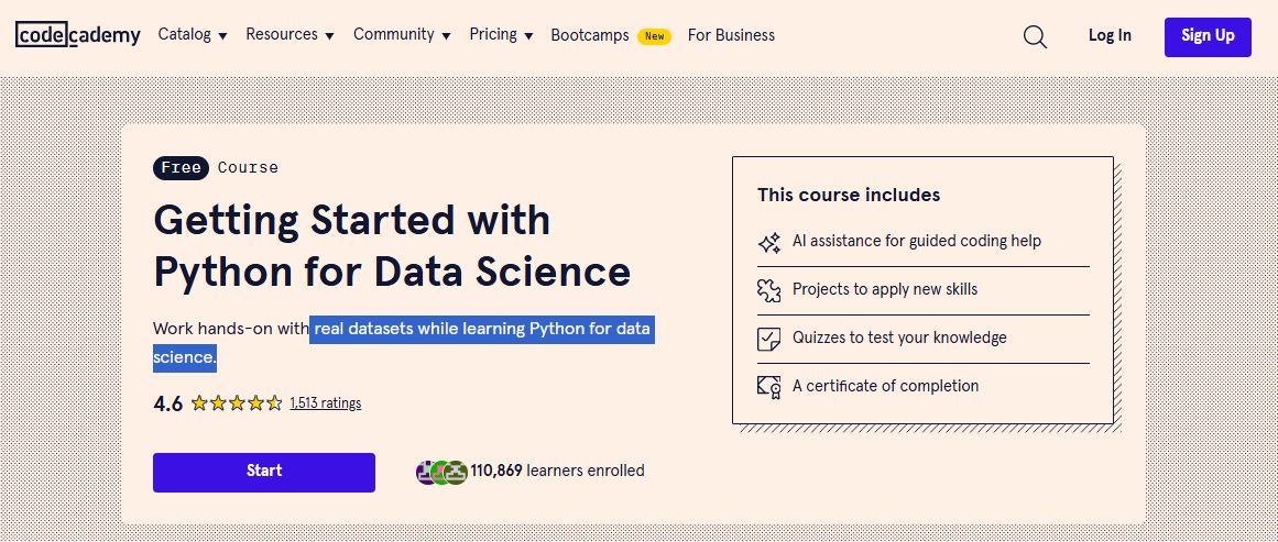 Data science course Codecadmey