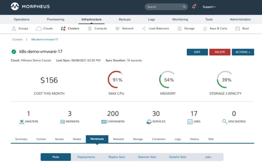 Morpheus Cloud platform