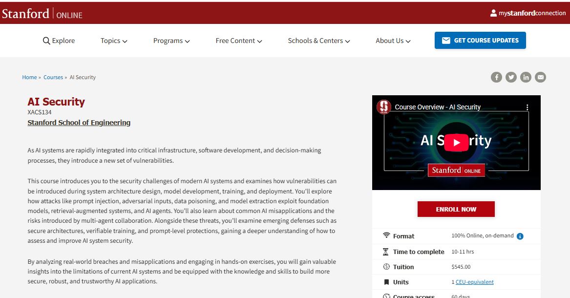 AI security certifications