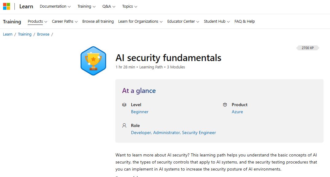 AI security certifications